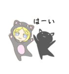 犬と猫と少女（個別スタンプ：17）