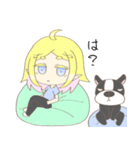 犬と猫と少女（個別スタンプ：23）