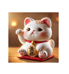 もちもち招き猫（Mochi Neko）（個別スタンプ：3）