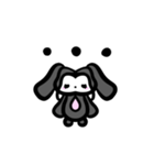 かわいい黒うさぎの日常会話（個別スタンプ：4）