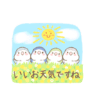 コザクラインコのあおちゃんとあもちゃん春（個別スタンプ：14）