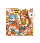 料理スタンプ①。（個別スタンプ：1）