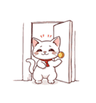 小さな白猫のサラ（個別スタンプ：14）