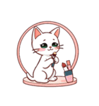 小さな白猫のサラ（個別スタンプ：17）