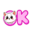 小さな白猫のサラ（個別スタンプ：23）