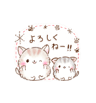 ふわもち❤️ねこにゃん①❤️北欧.カフェ風（個別スタンプ：10）