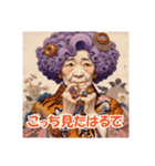 紫の妖精（個別スタンプ：21）