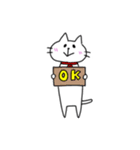 しろねこ・いちごちゃん スタンプ（個別スタンプ：12）