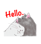 ねこってだいたいこんな感じ。English ver.（個別スタンプ：2）