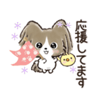 愛犬♡パピヨンdeご挨拶【毎日使える】（個別スタンプ：28）