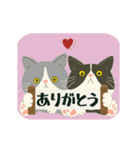 【動く】ハチワレコンビ♡えぶりでい（個別スタンプ：5）