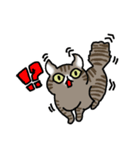 キジトラ猫と茶白猫のスタンプ（個別スタンプ：20）