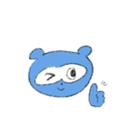ポンコツあおだぬき（個別スタンプ：7）