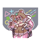 美魔女を自称するかあさんと娘たち。（個別スタンプ：15）