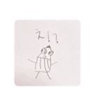 鉛筆で描いたえんぴつくん1（個別スタンプ：8）