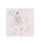 鉛筆で描いたえんぴつくん1（個別スタンプ：26）