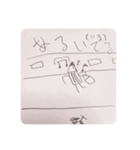 鉛筆で描いたえんぴつくん1（個別スタンプ：32）