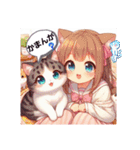 猫耳ガール⑪。土佐弁（個別スタンプ：7）