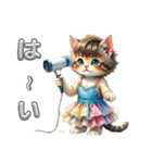 子猫 かわいい会話 あいさつ（個別スタンプ：7）