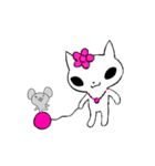 ねこちゃんスタンプ2文字なし（個別スタンプ：12）