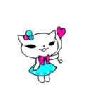 ねこちゃんスタンプ2文字なし（個別スタンプ：16）