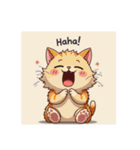 可愛いネコのイラストだよ．（個別スタンプ：1）