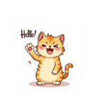 可愛いネコのイラストだよ．（個別スタンプ：3）