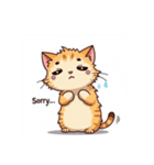 可愛いネコのイラストだよ．（個別スタンプ：6）