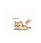 可愛いネコのイラストだよ．（個別スタンプ：21）
