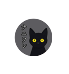 月と黒猫(AIイラスト)（個別スタンプ：5）