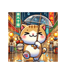 夜市ねこ（個別スタンプ：5）