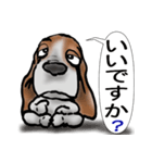 バセットハウンド(犬) 53（個別スタンプ：37）