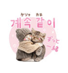 韓国語♡気持ちを伝えるねこ（個別スタンプ：32）
