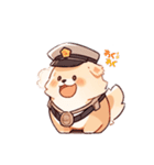 policeman pomerian（個別スタンプ：8）