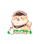 policeman pomerian（個別スタンプ：11）