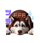 2月のシベリアンハスキー（個別スタンプ：28）
