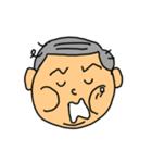 よく使う顔スタンプ（おじさん）（個別スタンプ：8）