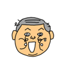 よく使う顔スタンプ（おじさん）（個別スタンプ：18）