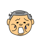 よく使う顔スタンプ（おじさん）（個別スタンプ：34）