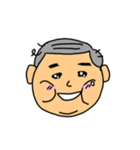 よく使う顔スタンプ（おじさん）（個別スタンプ：40）