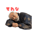 寝る老人（個別スタンプ：18）