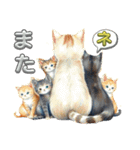 猫の後ろ姿 毎日あいさつ日常（個別スタンプ：5）