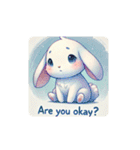英語とうさぎ（個別スタンプ：3）
