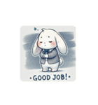 英語とうさぎ（個別スタンプ：16）
