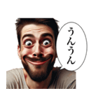 毎日使える変顔(男)（個別スタンプ：22）