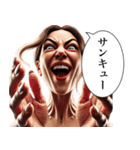 毎日使える変顔(女)（個別スタンプ：3）