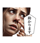 毎日使える変顔(女)（個別スタンプ：23）