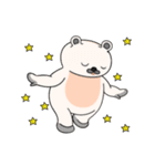 シロクマとお友達の日常スタンプ（個別スタンプ：1）