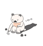 シロクマとお友達の日常スタンプ（個別スタンプ：10）
