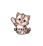 【敬語で挨拶】ネコの使いやすいスタンプ（個別スタンプ：21）